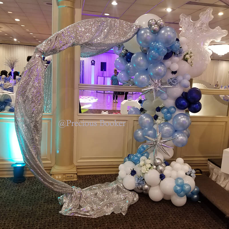 Party & Hoop Balloon Circle Loop Flower Arch Photo Booth Backdrop Stand-ubackdrop