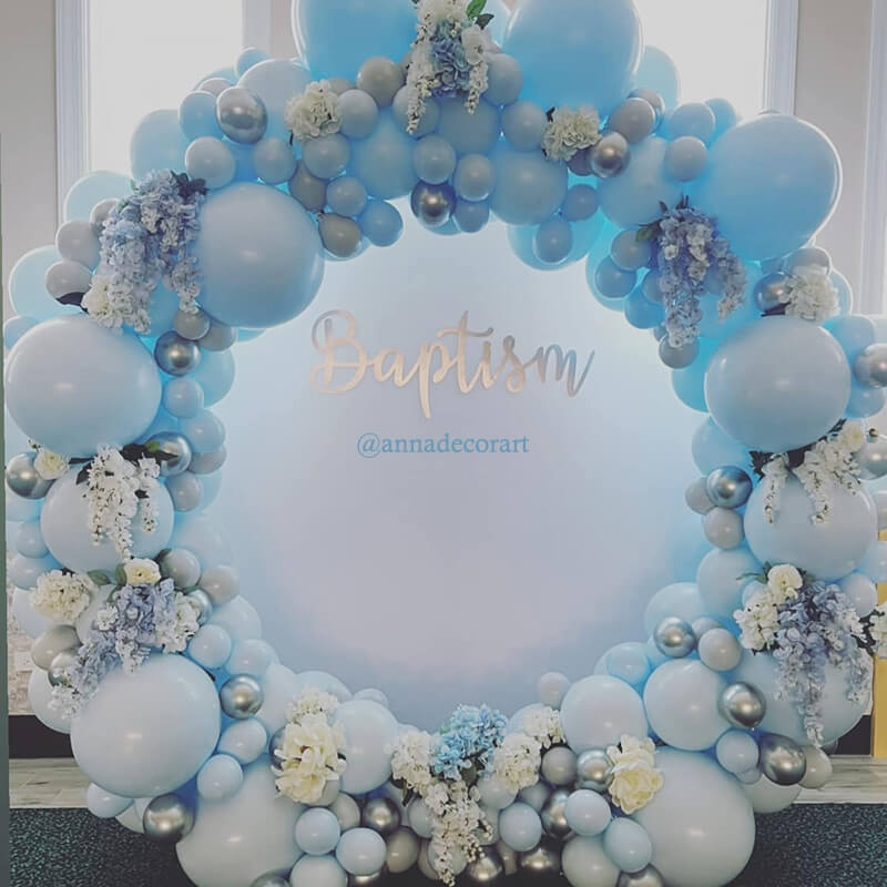 Party & Hoop Balloon Circle Loop Flower Arch Photo Booth Backdrop Stand-ubackdrop