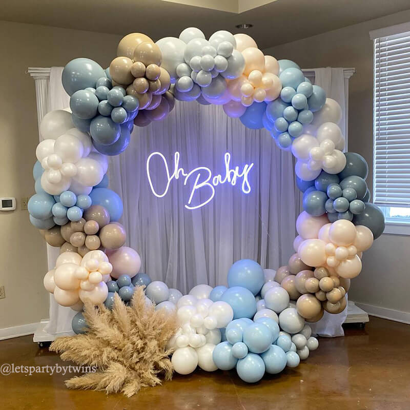 Party & Hoop Balloon Circle Loop Flower Arch Photo Booth Backdrop Stand-ubackdrop