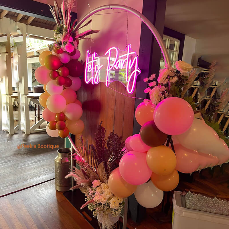Party & Hoop Balloon Circle Loop Flower Arch Photo Booth Backdrop Stand Round Backdrop-ubackdrop
