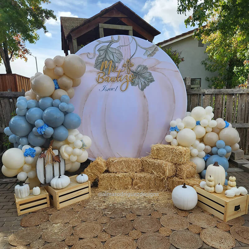Party & Hoop Balloon Circle Loop Flower Arch Photo Booth Backdrop Stand Round Backdrop-ubackdrop