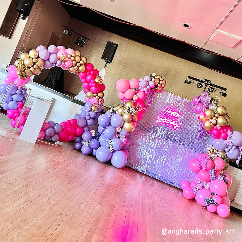 Lilac Shimmer Wall Panels – Easy Setup Birthday/Event/Theme Party Decorations-ubackdrop