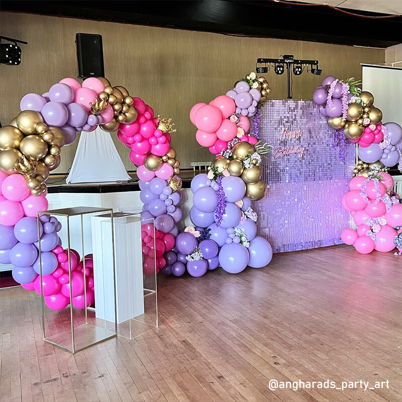 Lilac Shimmer Wall Panels – Easy Setup Birthday/Event/Theme Party Decorations-ubackdrop