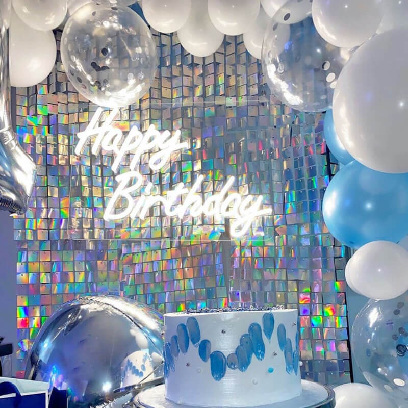 Fancy Silver Shimmer Wall Panels – Easy Setup Wedding/Event/Theme Party Decorations-ubackdrop