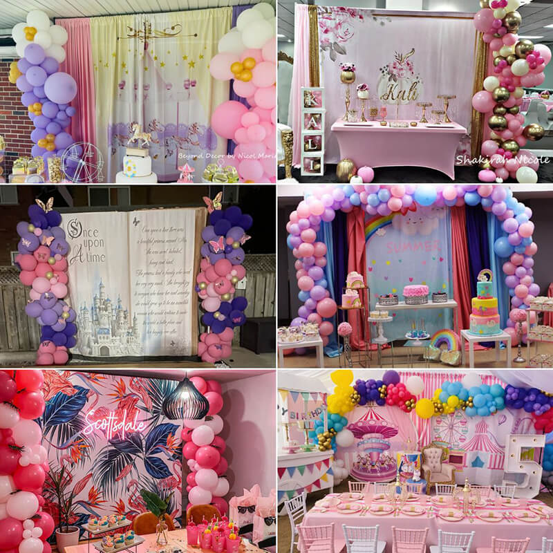 Custom Fabric Backdrop for Birthday&Baby Shower&Wedding& Any Event Decorations-ubackdrop