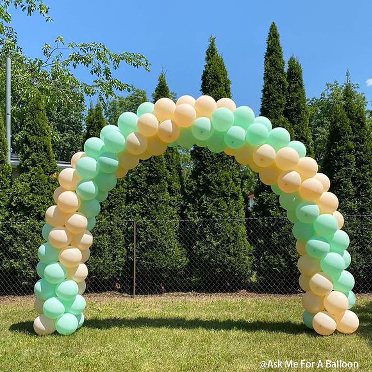 10x8 Ft Aluminum Balloon Arch Frame Wedding Arch Stand-ubackdrop