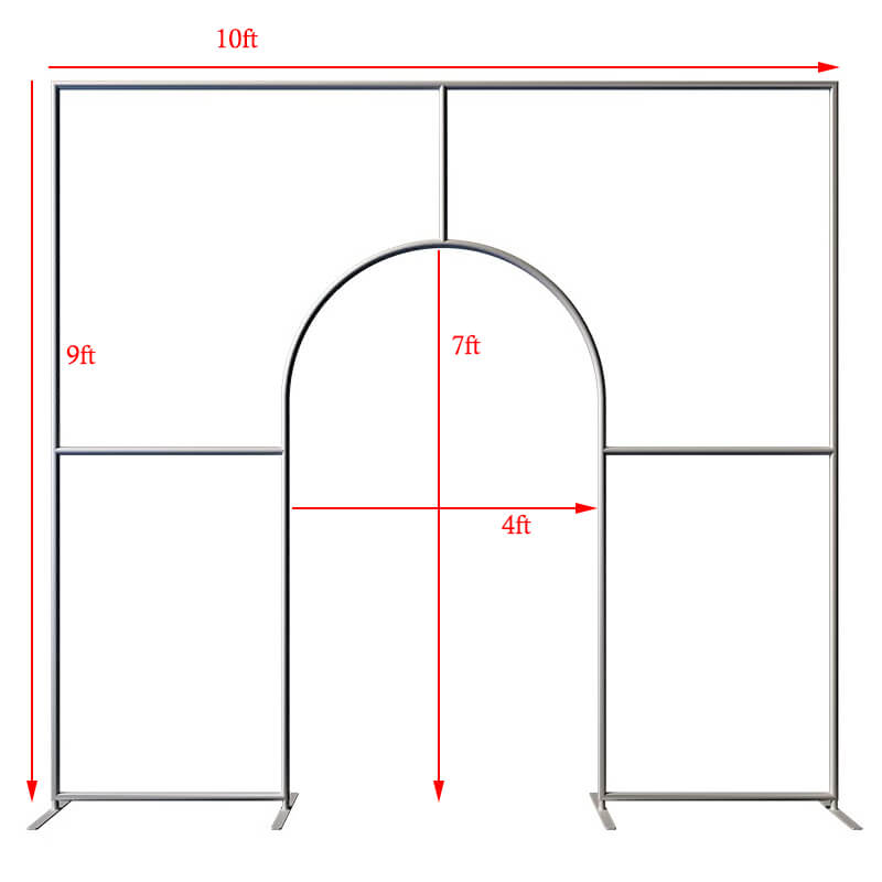 10x9ft Wedding Party Flower Arch Frame Welcome Stand Door-ubackdrop