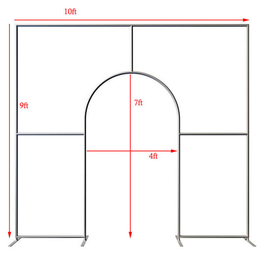 10x9ft Wedding Party Flower Arch Frame Welcome Stand Door-ubackdrop