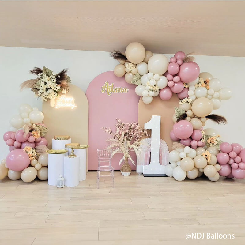 Chiara Backdrop Wall Set, Arched Wall Set Birthday&Baby Shower&Wedding Party Decoration-ubackdrop