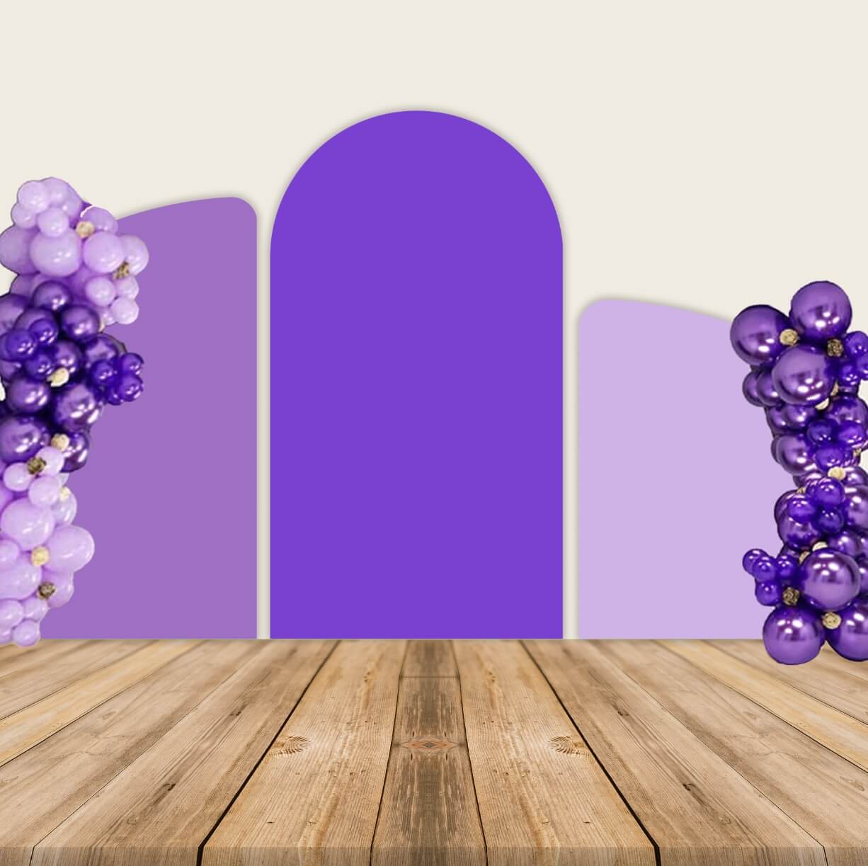 Shades of Purple Chiara Arch Covers-ubackdrop