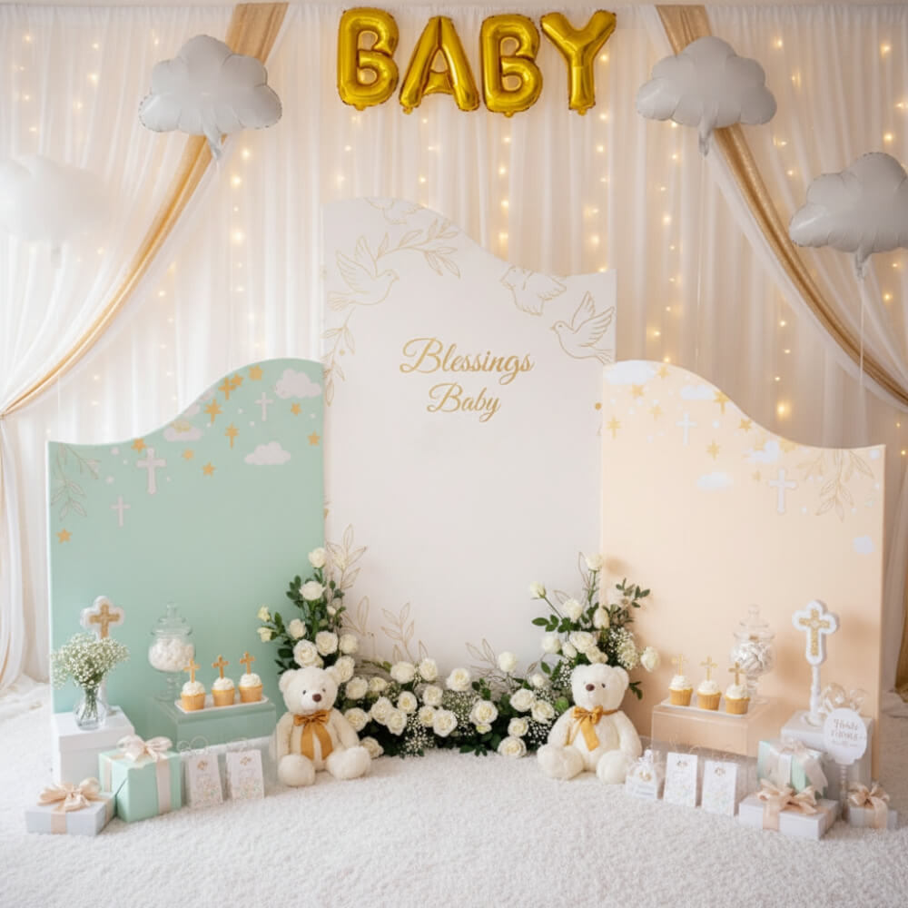 3 pcs Wedding Arch Backdrop Stand Photography Background-ubackdrop