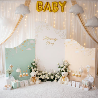 3 pcs Wedding Arch Backdrop Stand Photography Background-ubackdrop
