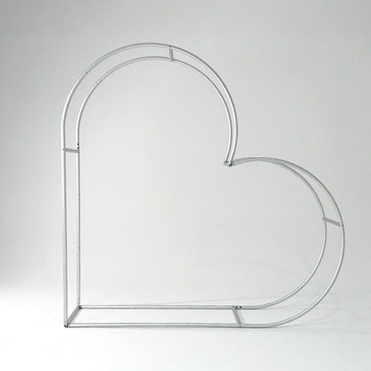 3D 8x8ft Double Layer Side Laying Heart for Party Decor Backdrop Stand