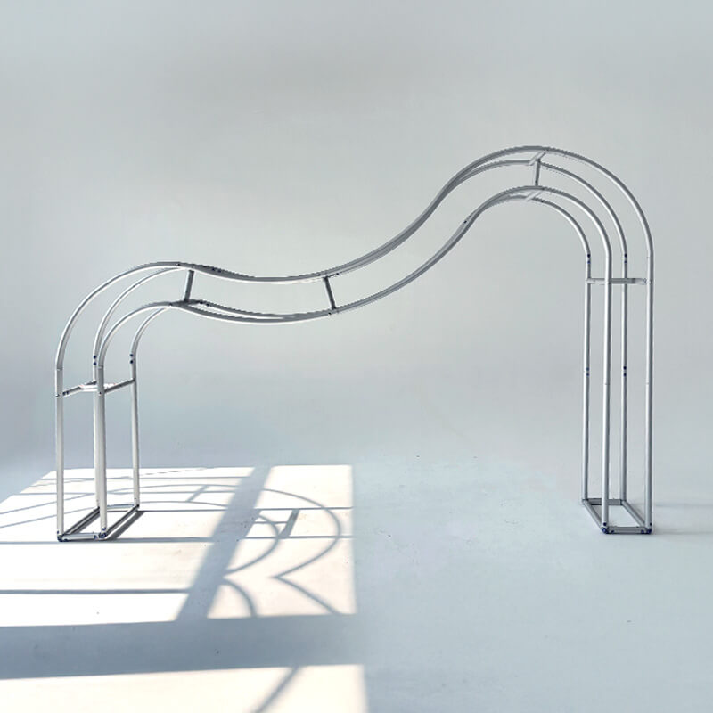 3D Double Layer Wave Arches Stand Party Backdrop Stand-ubackdrop