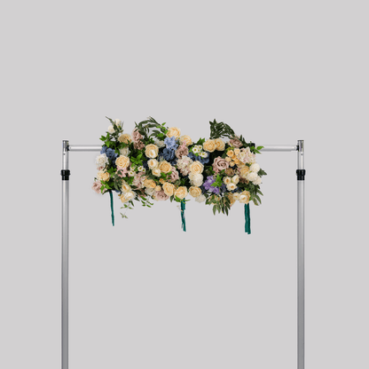 Luxury Pink & Blue Artificial Flower Runner for Wedding Decor-ubackdrop