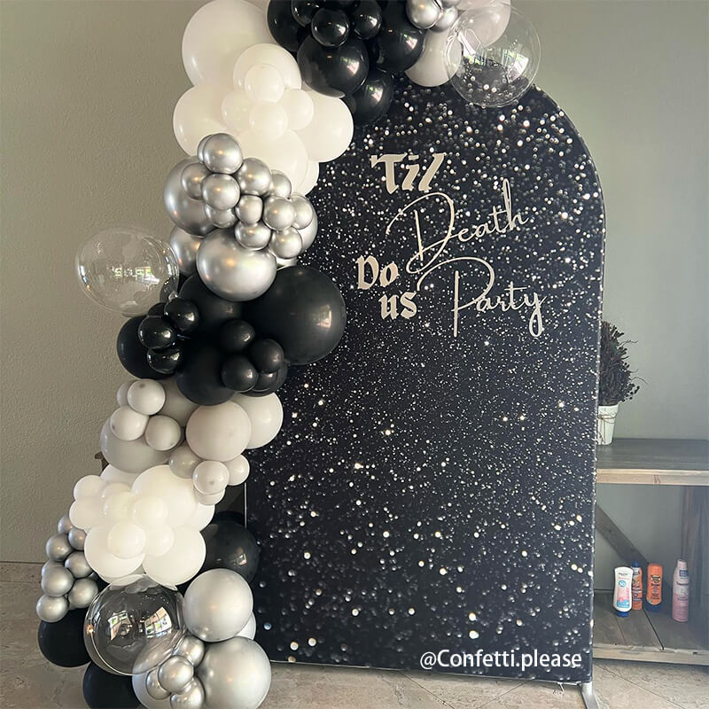 4x7ft Chiara Arched Backdrop Frame Custom Arched Wall Backdrop Cover for Party Decoration-ubackdrop