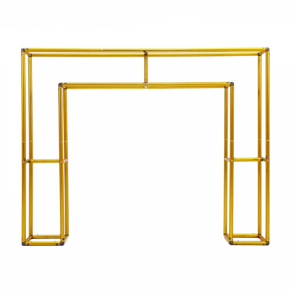 4x5ft Golden Table Centerpiece Arch Frame Stand for Party Decoration