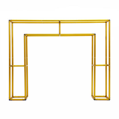 4x5ft Golden Table Centerpiece Arch Frame Stand for Party Decoration