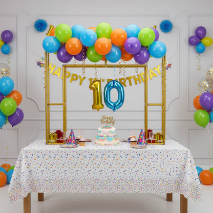 4x5ft Golden Table Centerpiece Arch Frame Stand for Party Decoration