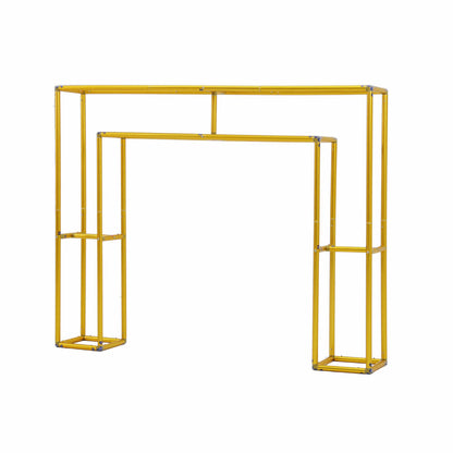 4x5ft Golden Table Centerpiece Arch Frame Stand for Party Decoration