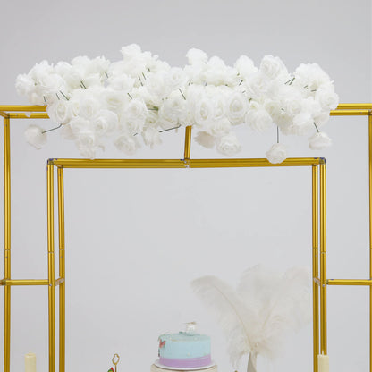 4x5ft Golden Table Centerpiece Arch Frame Stand for Party Decoration