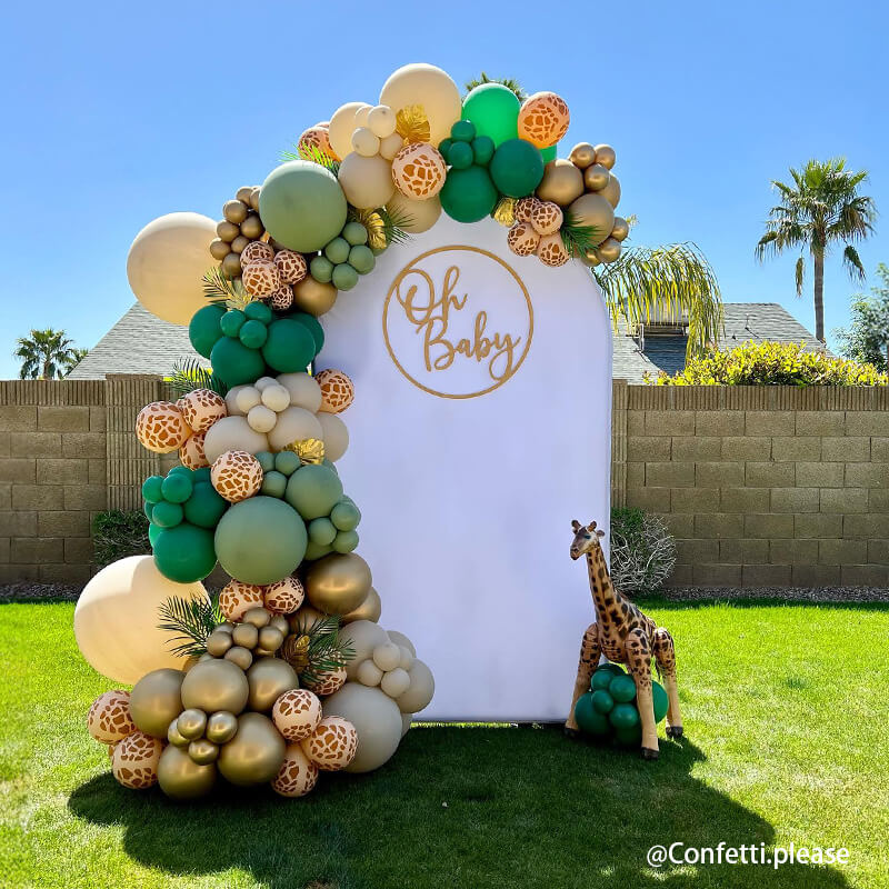 4x7ft Chiara Arched Backdrop Frame Custom Arched Wall Backdrop Cover for Party Decoration-ubackdrop