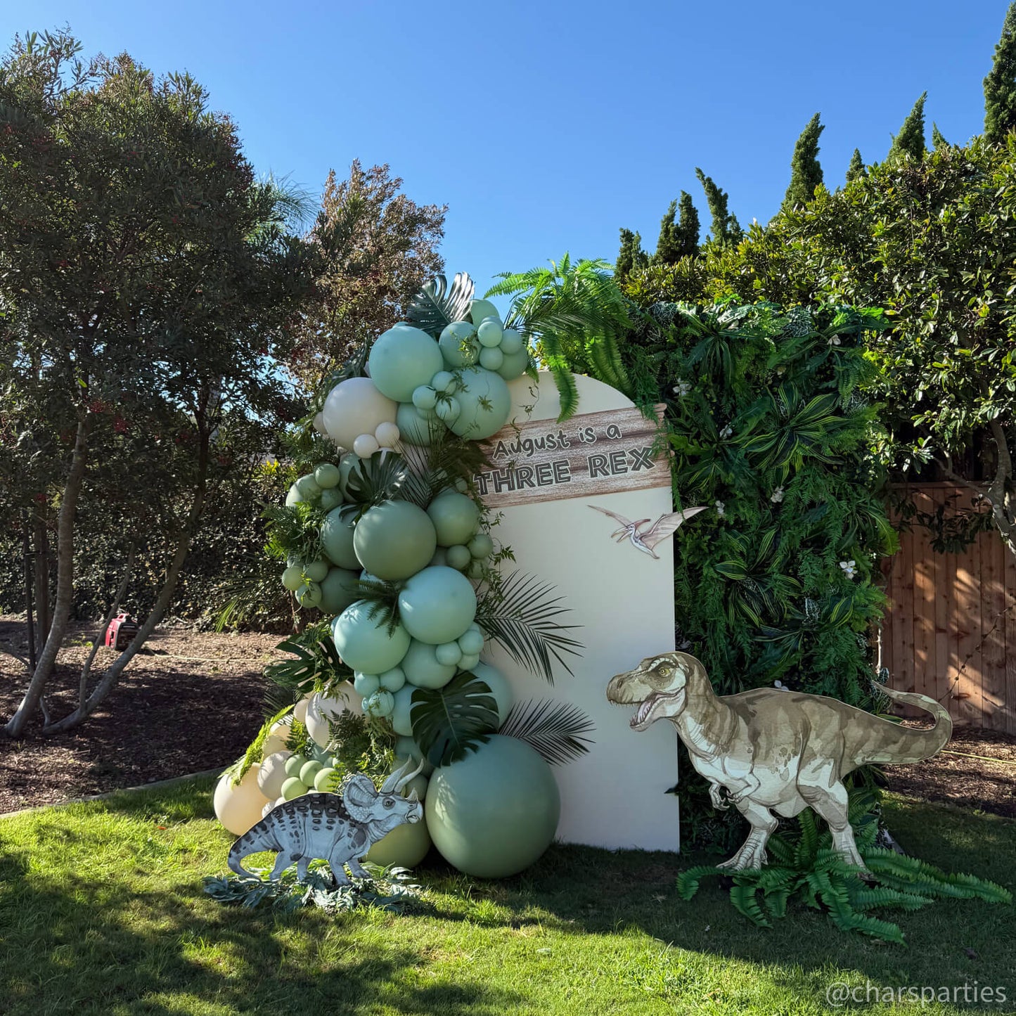 5D Green Jungle Fabric Artificial Flower Wall Party Decor Outdoor-ubackdrop