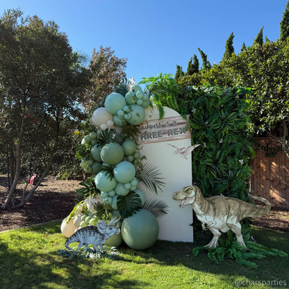 5D Green Jungle Fabric Artificial Flower Wall Party Decor Outdoor-ubackdrop