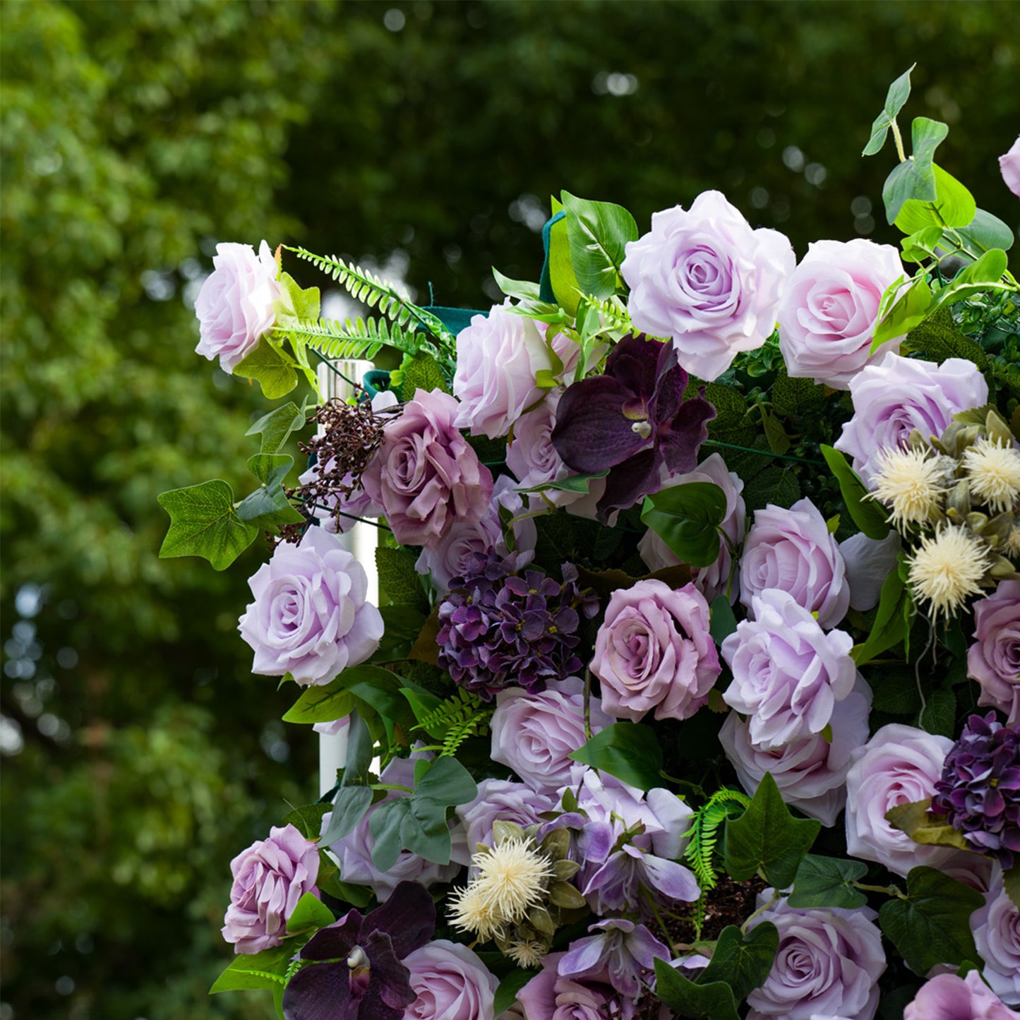 5D Purple Rose Flower Backdrop Rolling Up Curtain for Wedding Event Party Decor