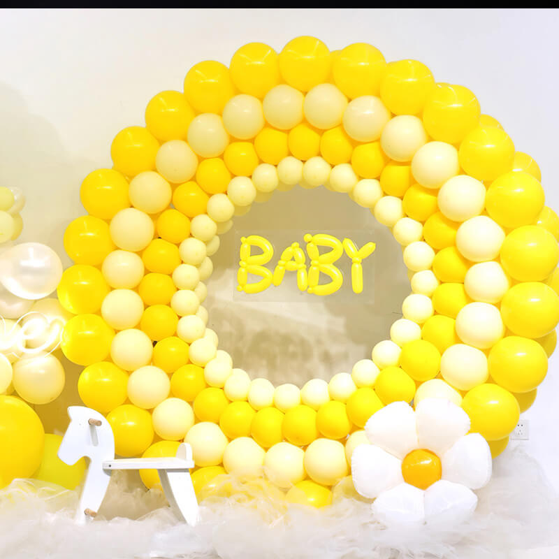 6.5 Ft Round Aluminum Wedding Arch Photo Booth Backdrop Stand-ubackdrop