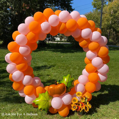 6.5 Ft Round Aluminum Wedding Arch Photo Booth Backdrop Stand-ubackdrop