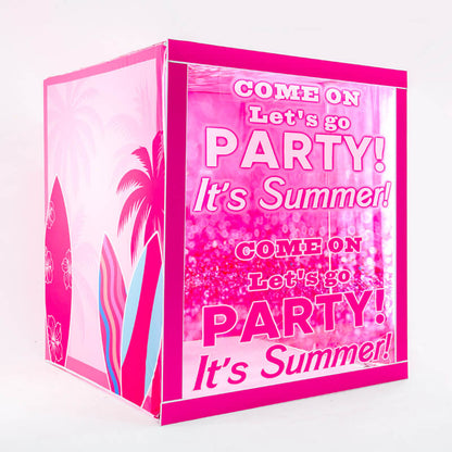 6.5x7.5ft Hot Pink Photo Booth Party Photo Box