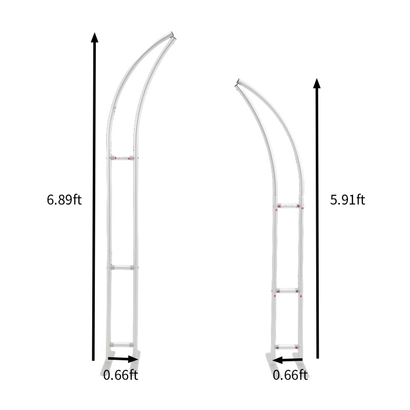 6+7FT Horn-Shape Flower Wall Backdrop Stand for Wedding and Event Decoration-ubackdrop