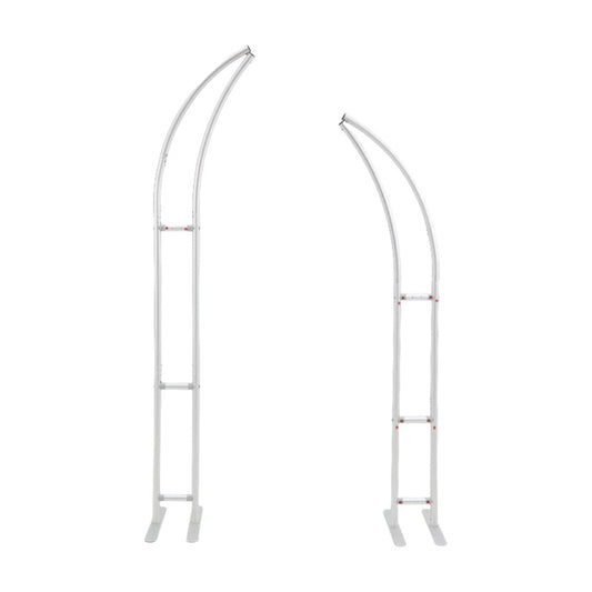 6+7FT Horn-Shape Flower Wall Backdrop Stand for Wedding and Event Decoration