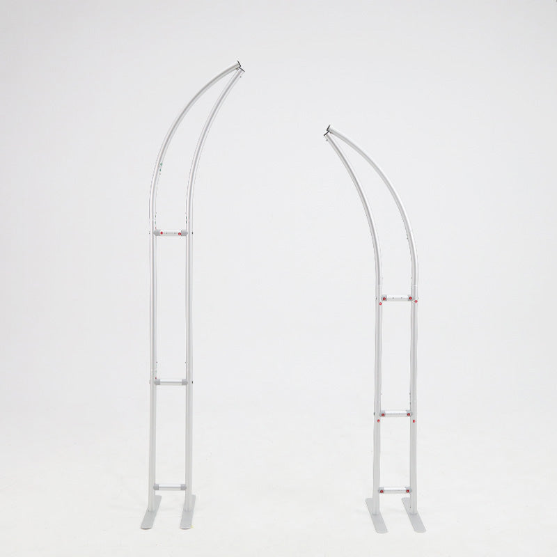 6+7FT Horn-Shape Flower Wall Backdrop Stand for Wedding and Event Decoration