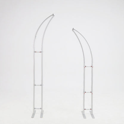 6+7FT Horn-Shape Flower Wall Backdrop Stand for Wedding and Event Decoration