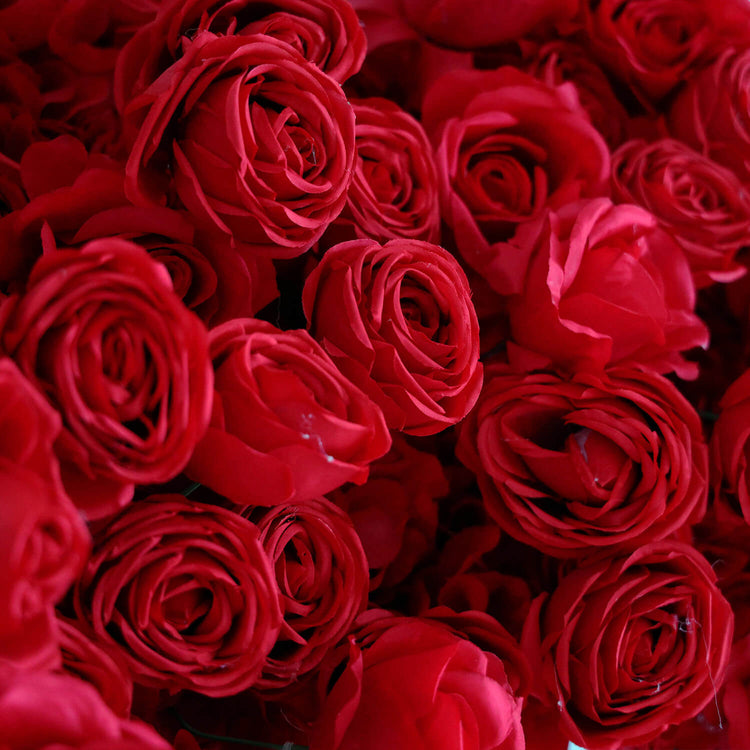 8ft Romantic Atmosphere Heart Shaped Red Rose Flower Wall Wedding Deco