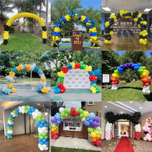 10x8 Ft Aluminum Balloon Arch Frame Wedding Arch Stand-ubackdrop