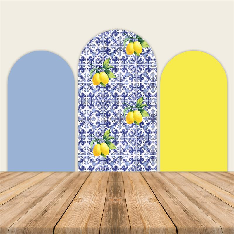 Amalfi Coast Arched Wall Party Decorations Cover-ubackdrop