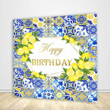 Amalfi Coast Birthday Baby Shower Party Backdrop Cover