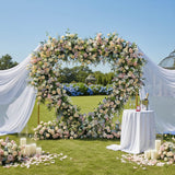 8ft Romantic Atmosphere Heart Shaped Rose Flower Wall Wedding Decoration