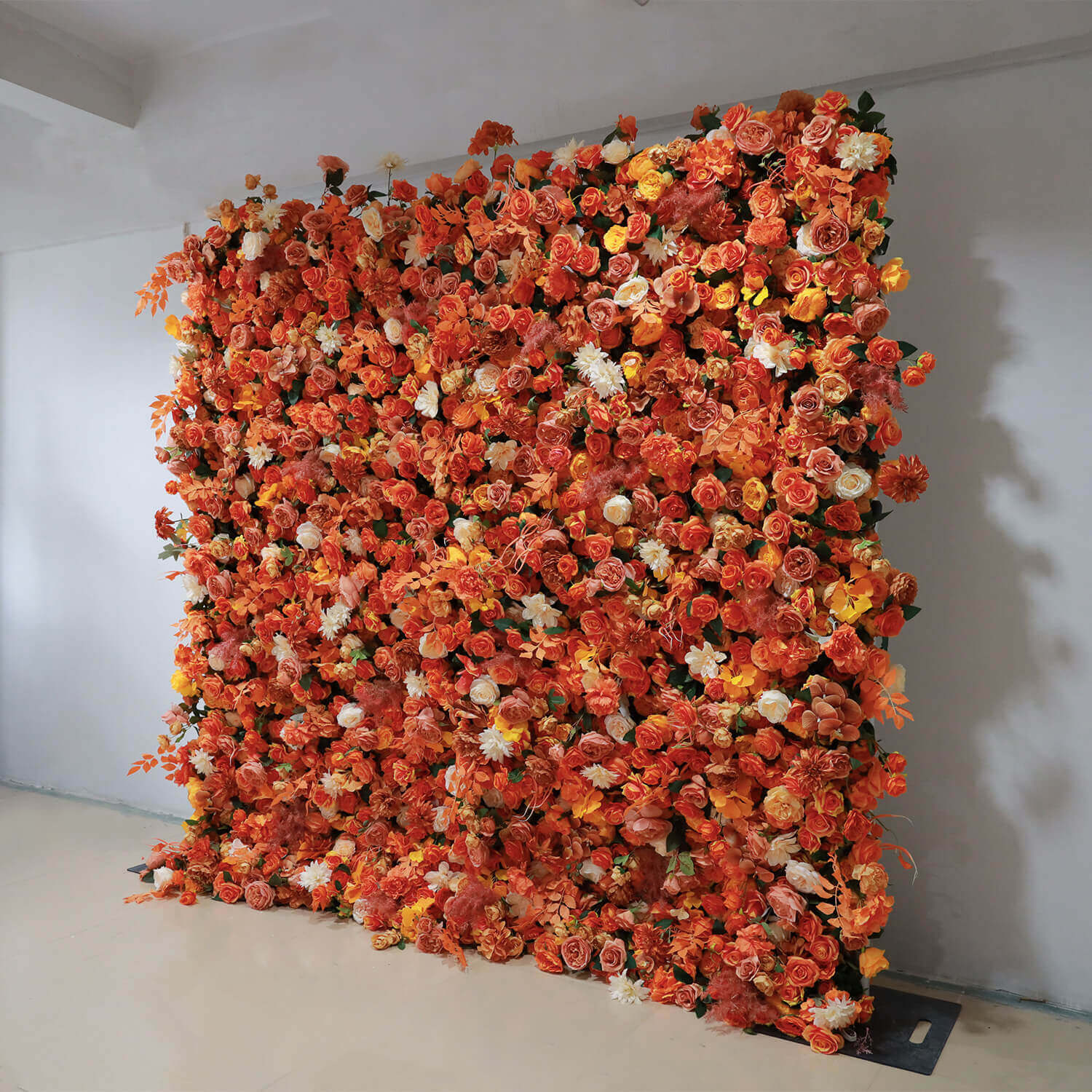 Autumn Garden Fabric Artificial Flower Wall for Wedding Decoration-ubackdrop