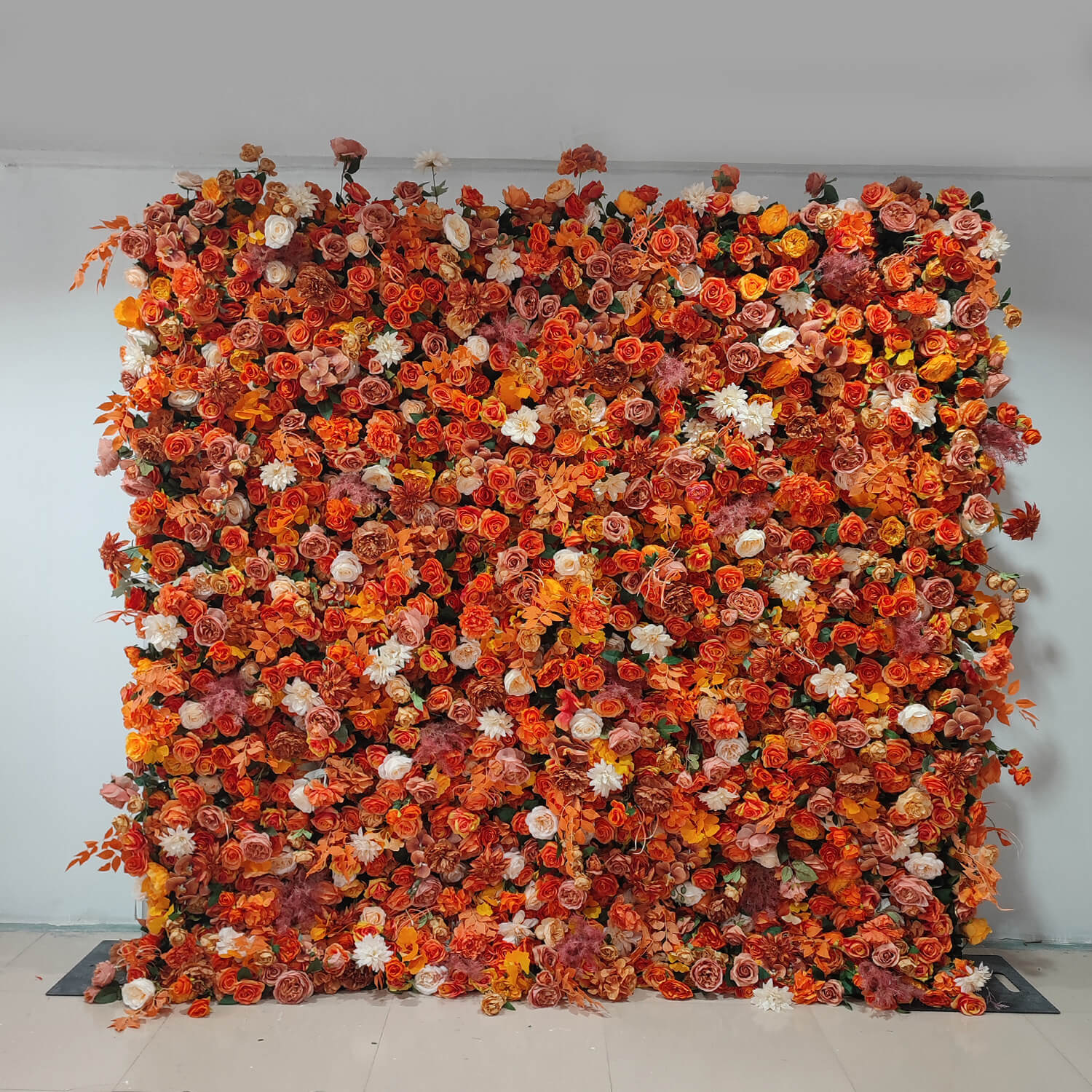 Autumn Garden Fabric Artificial Flower Wall for Wedding Decoration-ubackdrop
