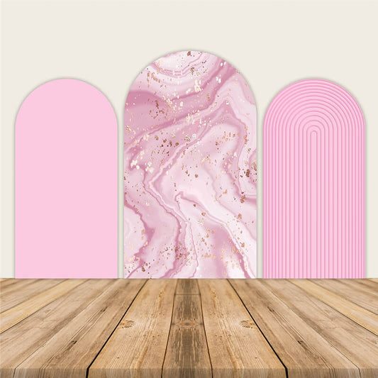 Pink Marble Arch Walls Backdrop-ubackdrop