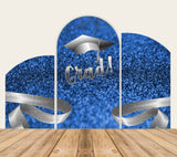 Blue Graduation Celebration Party Chiara Backdrop Cover