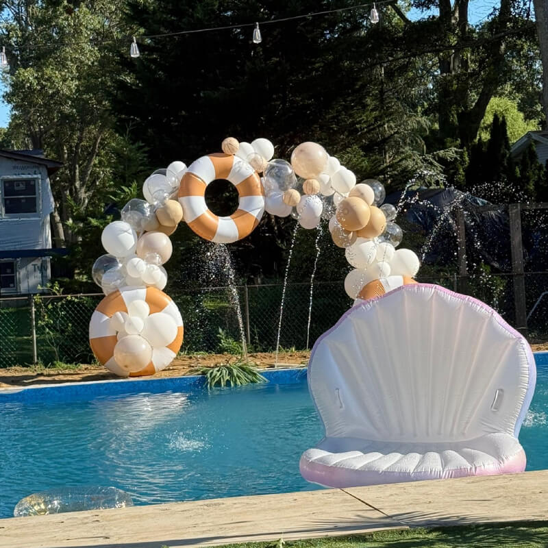 10x8 Ft Aluminum Balloon Arch Frame Wedding Arch Stand-ubackdrop