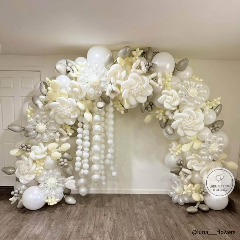 10x8 Ft Aluminum Balloon Arch Frame Wedding Arch Stand-ubackdrop