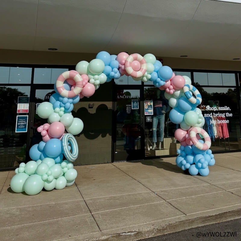 10x8 Ft Aluminum Balloon Arch Frame Wedding Arch Stand-ubackdrop
