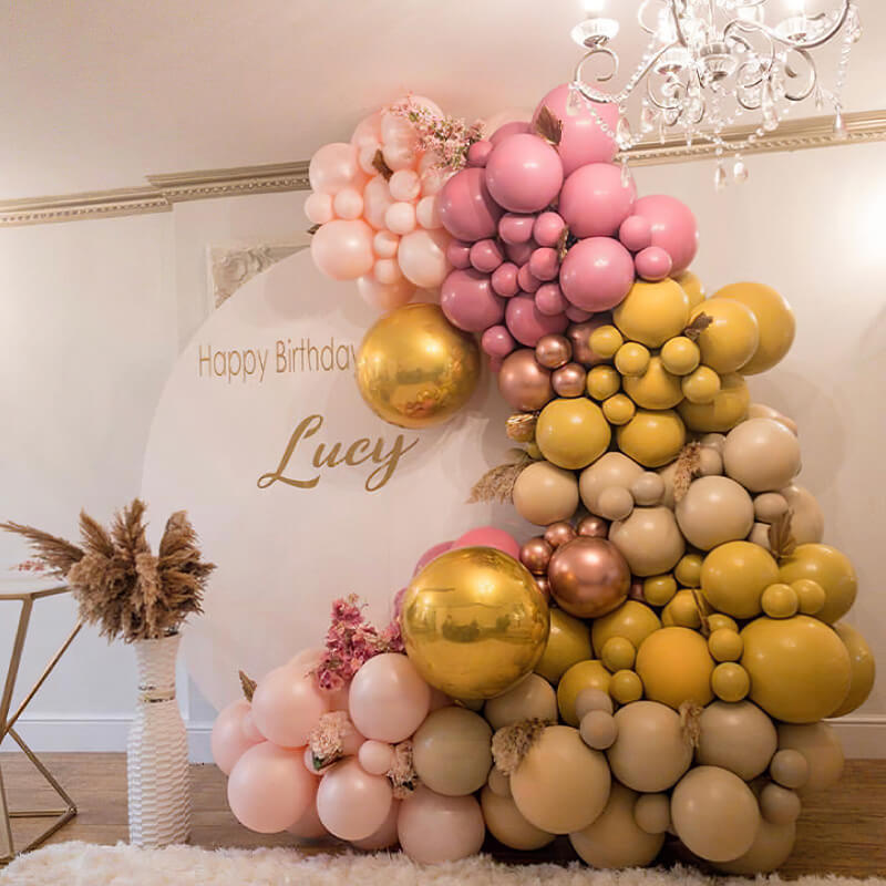 Party & Hoop Balloon Circle Loop Flower Arch Photo Booth Backdrop Stand Round Backdrop-ubackdrop