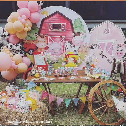 Party & Hoop Balloon Circle Loop Flower Arch Photo Booth Backdrop Stand Round Backdrop-ubackdrop